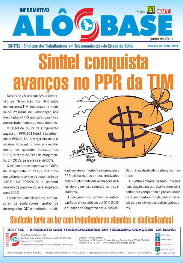 Sinttel conquista avanços no PPR da TIM